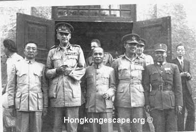 Admiral Chan Chak Lt-General Sir Adrian Carton de Wiart
    
    Photo from Admiral Chan Chak's collection © align=
